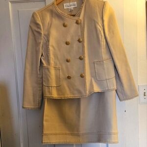 Vintage Oscar De La Renta 2-Piece Skirt & Jacket